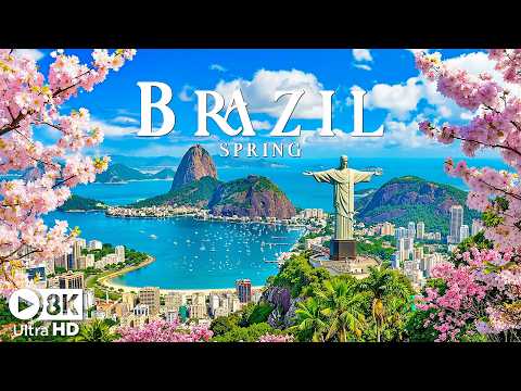 Spring in Brazil 8K | Into the Heart of Rio β Golden Beaches, Christ the Redeemer & Atlantic Glory