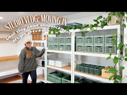 🪴 Studio Vlog: Moving In, shop name announcement & designs!