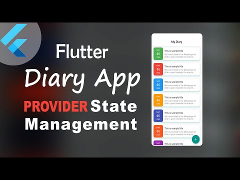 Provider State Management in Diary App | Diary App in Flutter | Flutter Tutorials | Learn Flutter