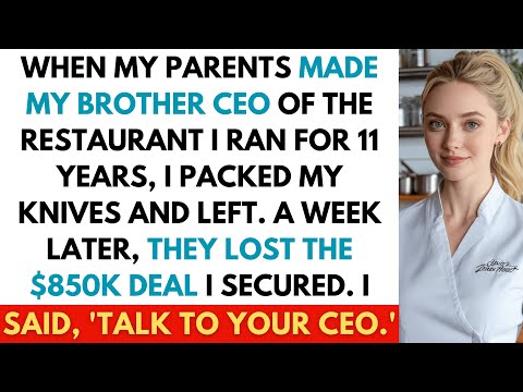 Brother Was Chosen as CEO by Our Parents — I Walked Away, and They Lost an $850K Contract Without Me