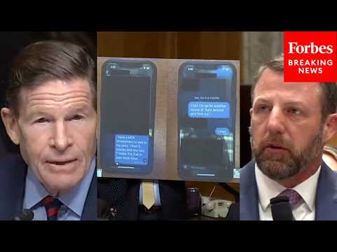 Richard Blumenthal Shows Markwayne Mullin Texts From ICE Agent Bragging About Shooting U.S. Citizen