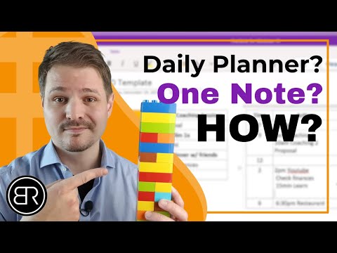 How to Create a DAILY Planner in OneNote