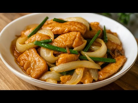 Chicken & Onion Stir Fry – Flavorful, Tender, and Juicy!