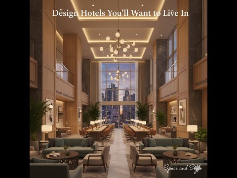 Design Hotels You'll Want to Live In