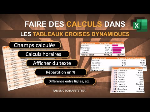 Excel: Performing calculations in pivot tables