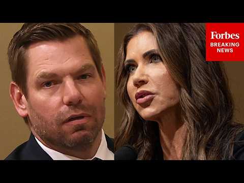 Eric Swalwell And Kristi Noem Have Tense Exchange Over Deported 'Neighbor'
