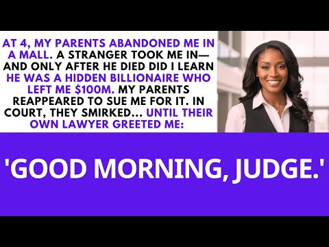 My Parents Abandoned Me at 4 in a Mall — Then Sued Me for $100M My Adoptive Dad Left in His Will...