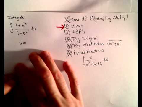 What Integration Technique Do I Use? Example 1