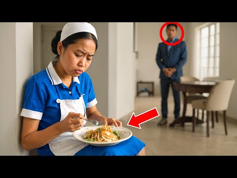 Isang Milyonaryo Nahuli ang Kasambahay na Palihim Kumakain ng Tirang Pagkain… Nabago ang Buhay Niya