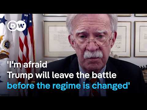 John Bolton: 'I would not have started this war if the objective were not regime change' | DW News