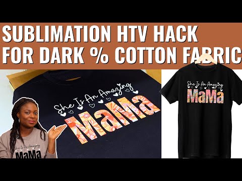 SUBLIMATION ON DARK COTTON SHIRTS | STEP-BY-STEP HOW TO DESIGN IN CANVA &amp; SUBLIMATE ON DARK T-SHIRTS