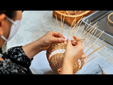 [Handicraft Ideas] Rattan Craft: Making a Rattan Lamp