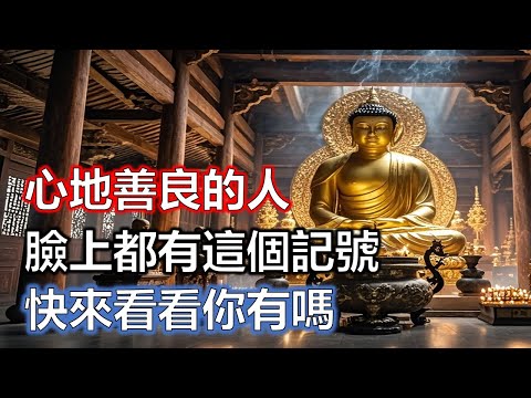 心地善良的人，臉上都有這個記號，快來看看你有嗎？#佛學#智慧#因果