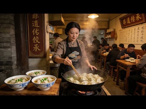 老北京非遗水饺店，四代秘传配方，100年前就最火的，土猪肉做馅，猪骨汤煮饺子，吃过的都说好【味道掌门】