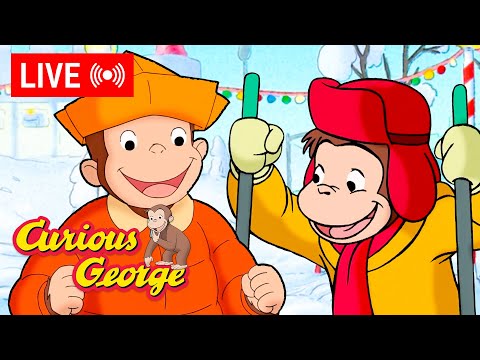 🔴 LIVE Curious George Celebrates the Holidays! ❄️🎄⛄️ Winter Fun with Curious George! + MORE!