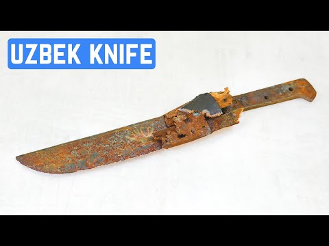 Restoration of an Old Uzbek PCHAK Knife — Careful Cleaning Process