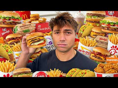 I Ate Every Fast Food In 24 Hours