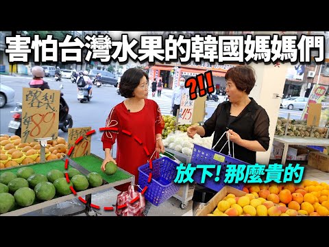 怕花大錢連台灣水果都選不下去的韓國媽媽們…“這不是要我喝西北風嗎?..”