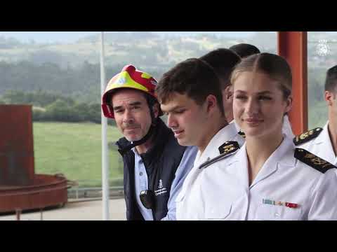 S.A.R. la Princesa de Asturias visita el Centro Jovellanos de Salvamento Marítimo