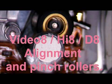 Video8 / Hi8 / Digital8 alignment and pinch rollers.