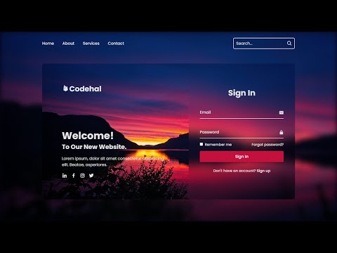 How To Create A Website With Login And Register | HTML & CSS & Javascript