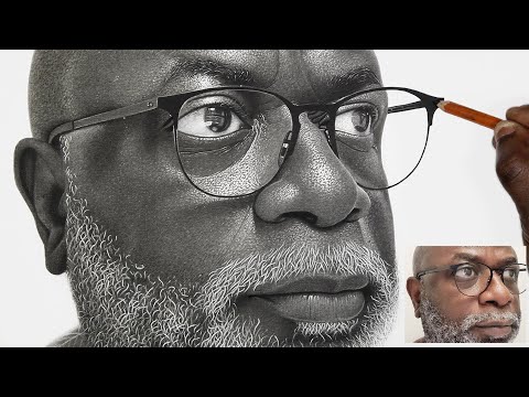 Portrait shading of elderly man | How to SHADE a realistic face