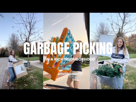 VLOG: GARBAGE PICKING IN A RICH NEIGHBORHOOD