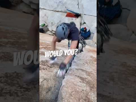 Would YOU trust this if you were falling? 😮‍💨 #climbing