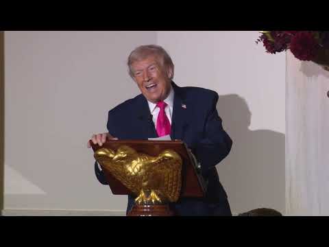 President Trump Delivers Remarks at a Christmas Reception