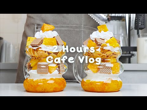 🍂지치고 힘들 땐 음료 ASMR로 힐링해요/주중의 여유로움/2시간 모음🍭2 Hours Vlog/Cafe Vlog/ASMR/Tasty Coffee#341