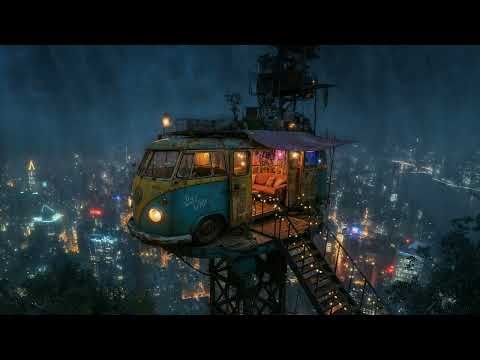 Lofi Zen - Chill Lofi Hiphop from a Van Dwelling Above City | For Study, Sleep, or Relaxation | 4K