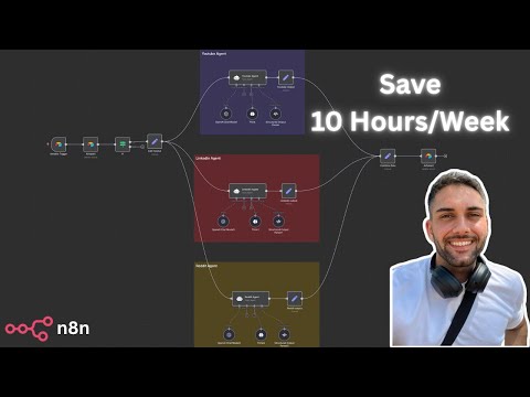 This AI Workflow Helps Content Creators Save 10 Hours/week (Part 1) I!! 😴 #n8n #agents