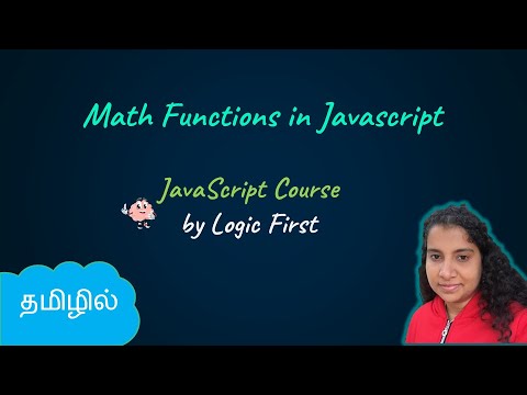 Math Functions |JavaScript Course | Logic First Tamil