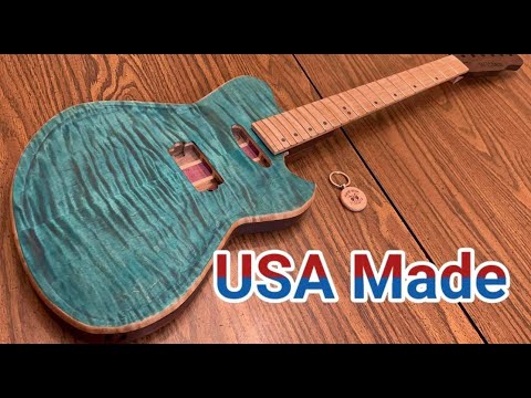 HOW TO BUILD A CUSTOM GUITAR KIT!! And How To Stain The TOP!! #guitarkit #dreamguitar #diy