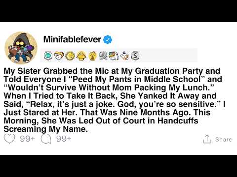 [FULL STORY] My sister humiliated me at my graduation party. I cut her off completely.