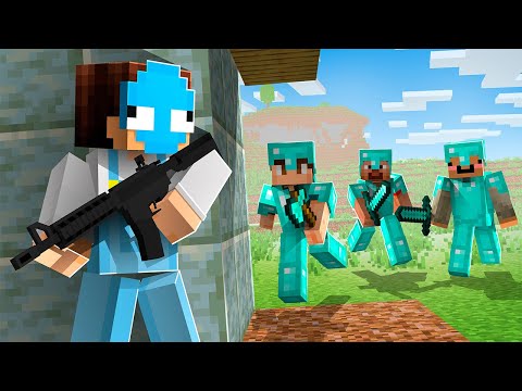 I Secretly used GUNS in Minecraft...
