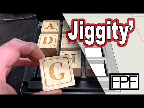 3D Printed Jig for Engraving Square Blocks