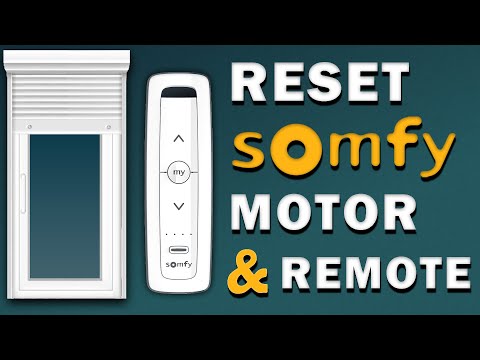 Reset Somfy Motor & Remote to Factory Settings | 1.40 minutes