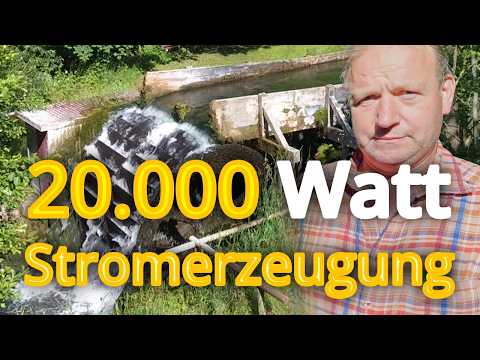 Geniale Stromerzeugung mit Wasserkraft im Eigenbau