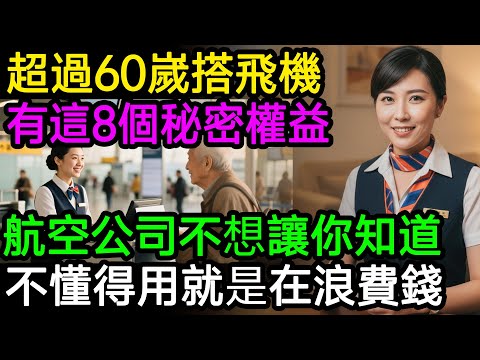 航空公司「打死也不說」的秘密!資深座艙長提醒:年過60,搭飛機有「8大特權」!不懂得用,就是白白浪費錢!#生活經驗 #百科密碼 #科普