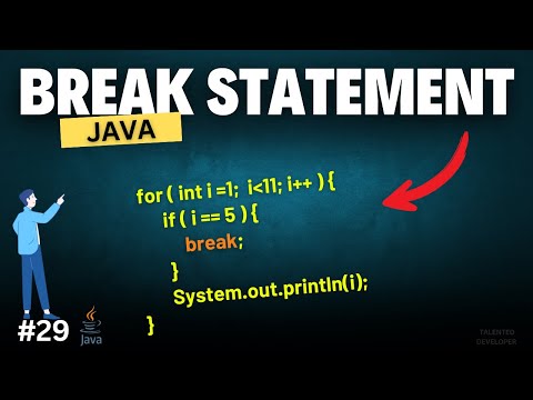Java Break Statement Explained with Examples | Chapter-29 | Java Tutorial For Beginners