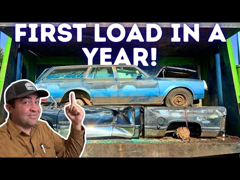 CRUSHING & Shipping Multiple Semi Loads of VINTAGE Cars & Trucks! (Cleaning Up My Property)