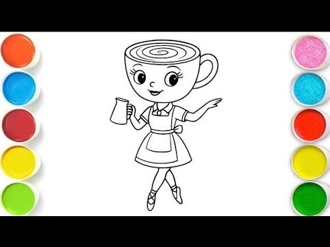 Ballerina Cappuccina Drawing, Painting & Coloring For Kids and Toddlers_ Child Art