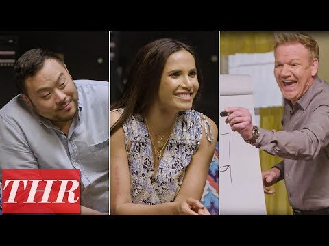 TV Chefs Play Kitchionary! Gordon Ramsay, Padma Lakshmi, David Chang, Samin Nosrat & More! | THR