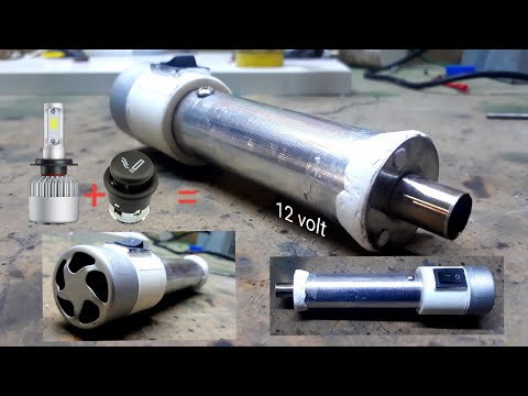 Hot air blower soldering gun - from old car parts