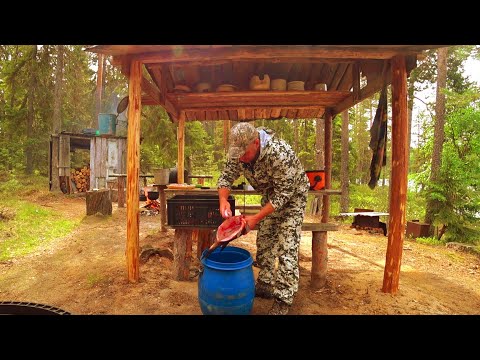 With Dad and Nephew to the Cordon. A week in the forest. Net fishing. Drowned the engine.