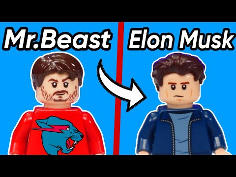 I Made 100 FAMOUS PEOPLE in LEGO...