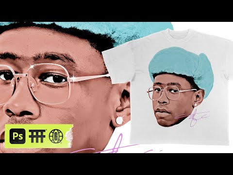 How To Design STREETWEAR PORTRAIT Shirts (Photoshop Tutorial) ©2024