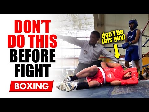 5 Things you MUST do Before a Fight or Spar