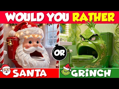 Would You Rather… Santa vs The Grinch | Build Your Dream House (2025) 🎅🎁🎄❤️💚